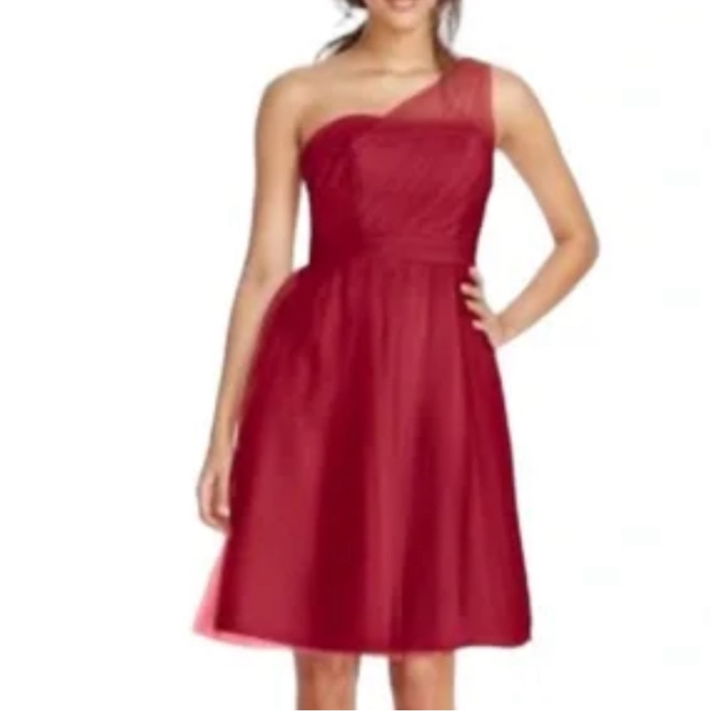 David’s bridal size 20 Apple red tulle short dress